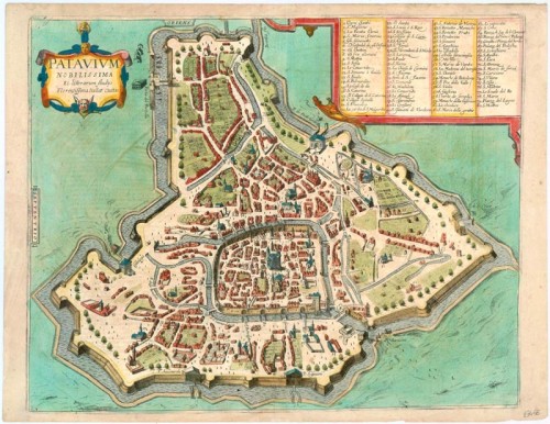 Old antique map of Padova by Braun - Thumb M23456D1