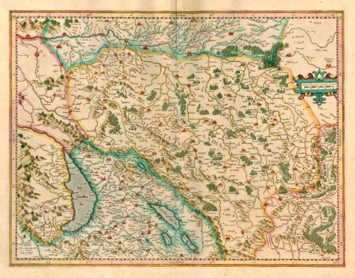 Old, antique map of Franche Comté by G. Mercator | Sanderus Antique ...