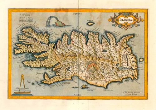 Iceland, by Gerard Mercator. | Sanderus Antique Maps - Antique Map Webshop