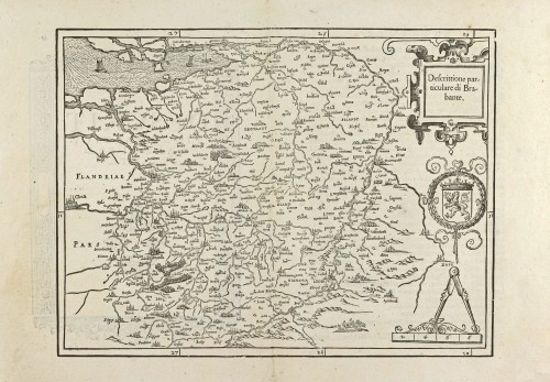 Brabant by Lodovico Guicciardini. | Sanderus Antique Maps - Antique Map ...