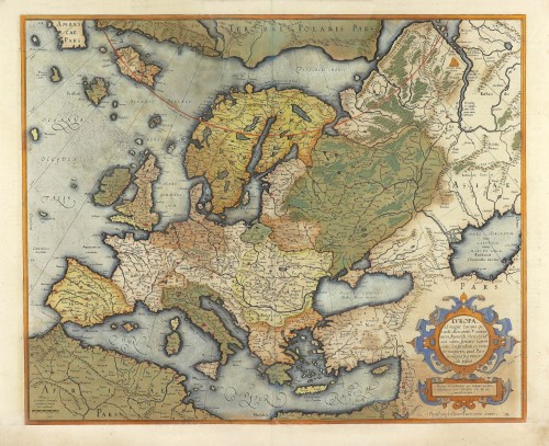 Europe, by Gerard Mercator. | Sanderus Antique Maps - Antique Map Webshop