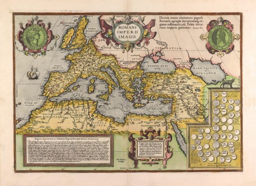 Roman Empire by Abraham Ortelius. | Sanderus Antique Maps - Antique Map ...