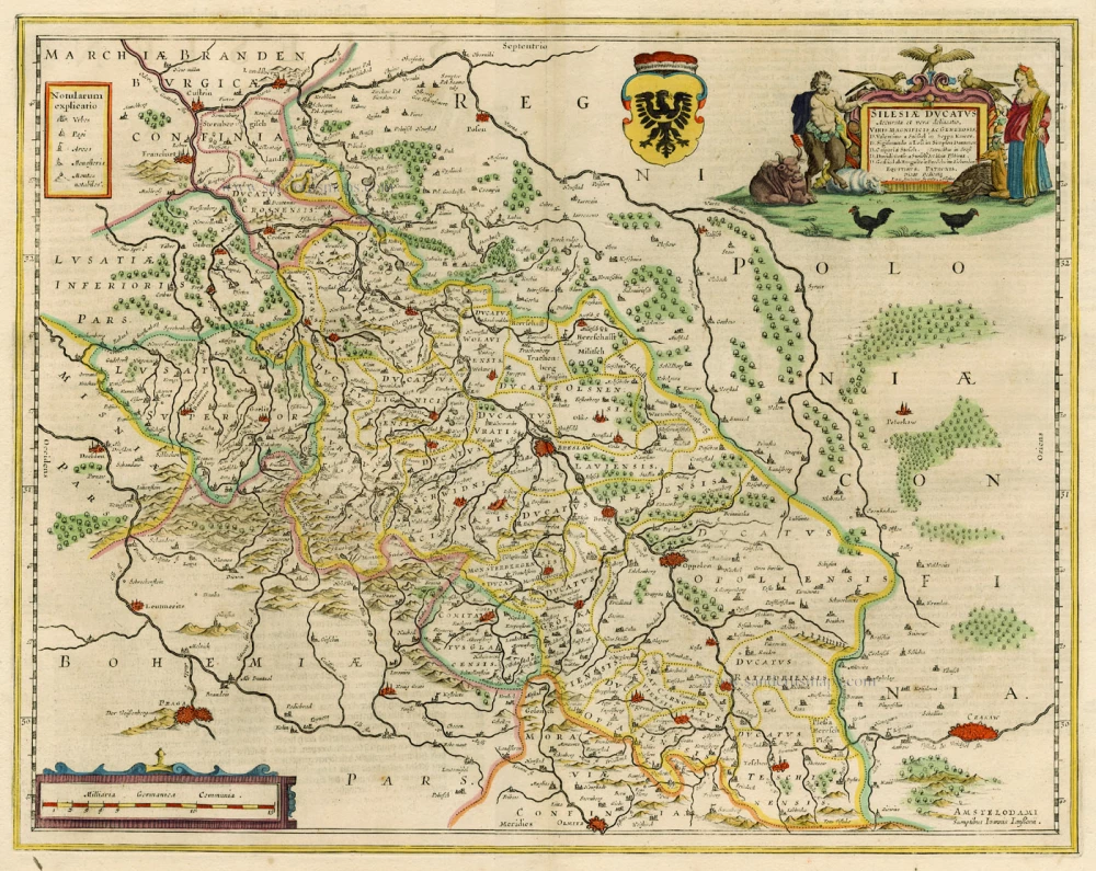 Silesia by Johannes Janssonius | Sanderus Antique Maps - Antique Map ...