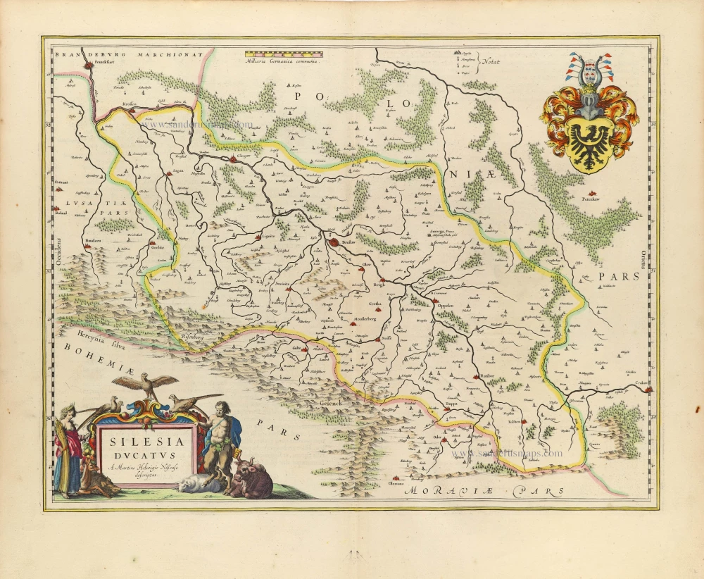 Silesia by Blaeu W. & J.
