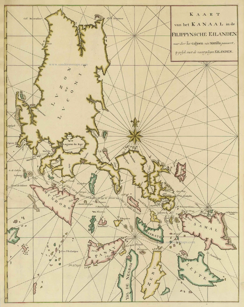 Old, antique map of the Philippines by Anson G. | Sanderus Antique Maps ...