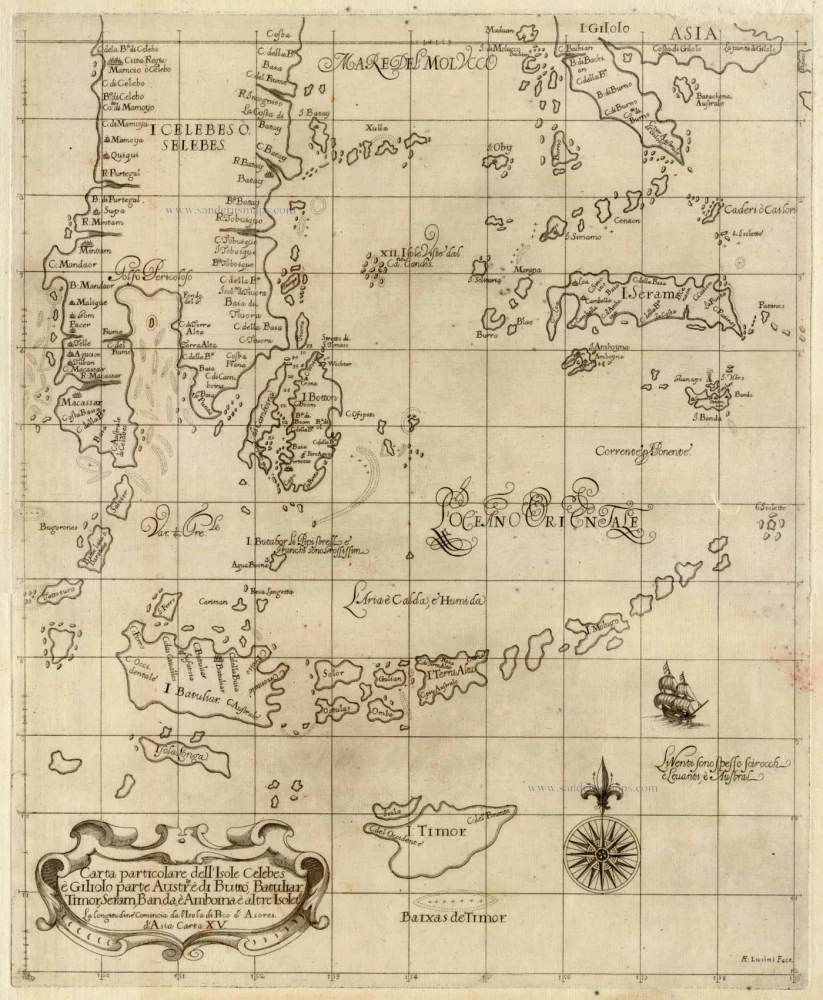 Dudley carta particolare delle isole celebes