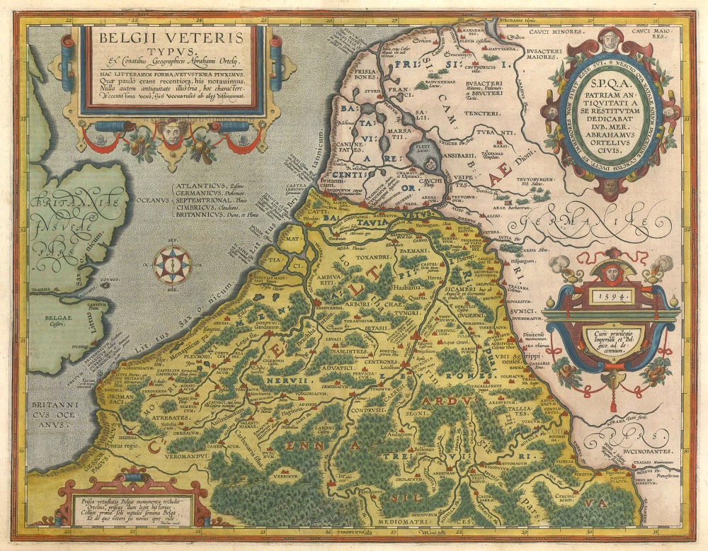 Antique map of Low Countries (Antique) by Ortelius A. | Sanderus ...