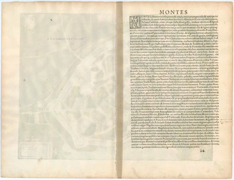 Old antique plan of Mons by Braun & Hogenberg. | Sanderus Antique Maps ...