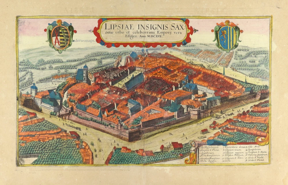 Lipsiae Insignis Saxoniae Urbis et Celeberrimi Emporij Vera Effigies