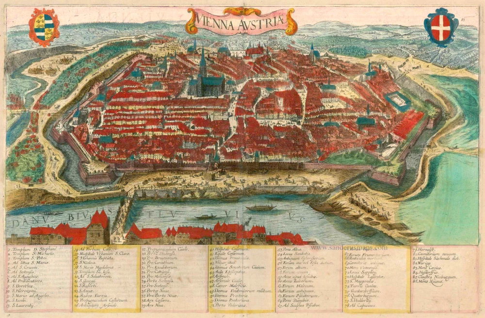 Vienna - Old Engraving (1617), An old view of Vienna. It wa…