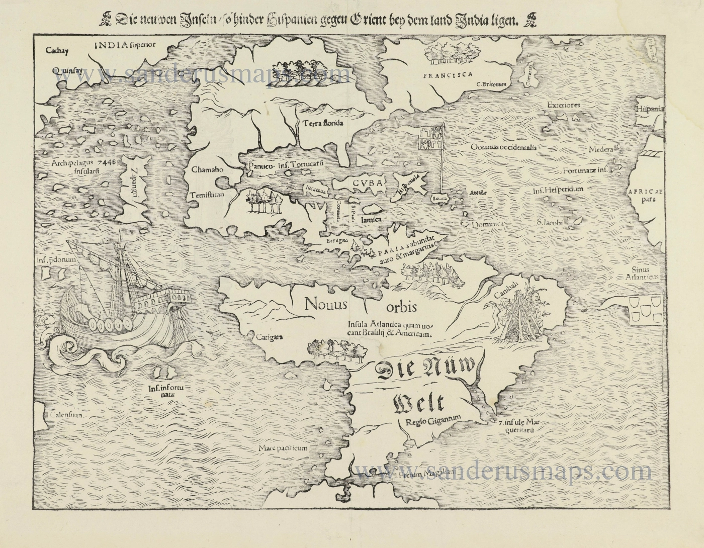 Sold at Auction: Dacia map, by Sebastian Münster, after