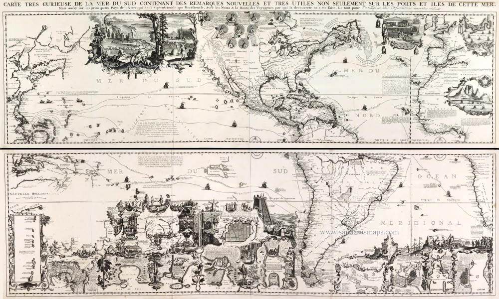 The Americas | Sanderus Antique Maps - Antique Map Webshop