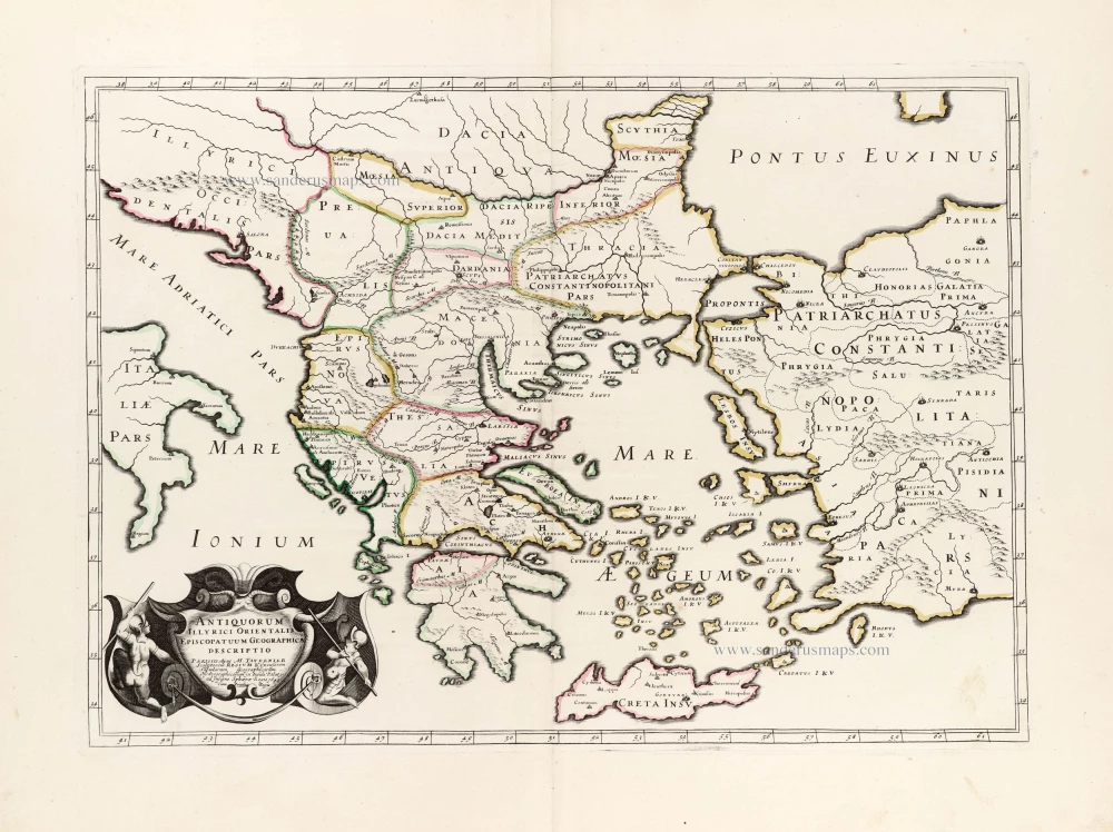 Sold at Auction: Dacia map, by Sebastian Münster, after