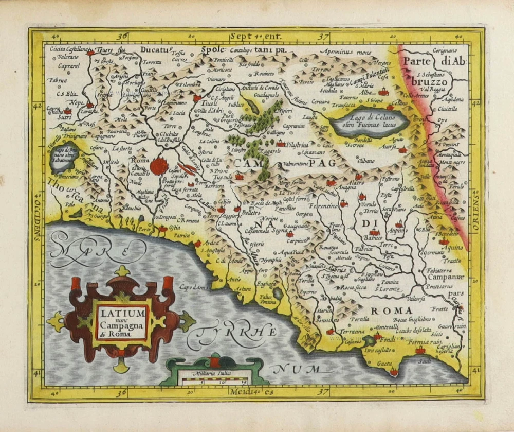 Latium nunc Campagna di Roma.
