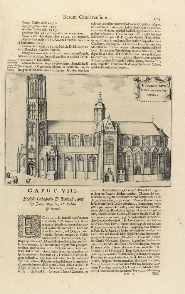 Gent - St.-Baafskathedraal door Antonius Sanderus.