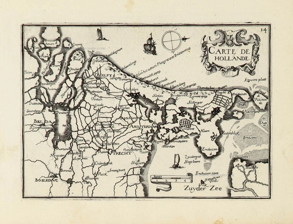 Carte de Hollande.