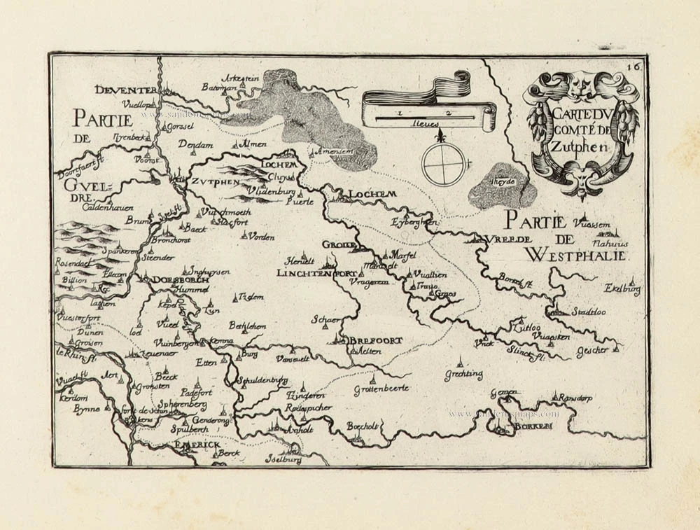 Carte du Comté de Zutphen.