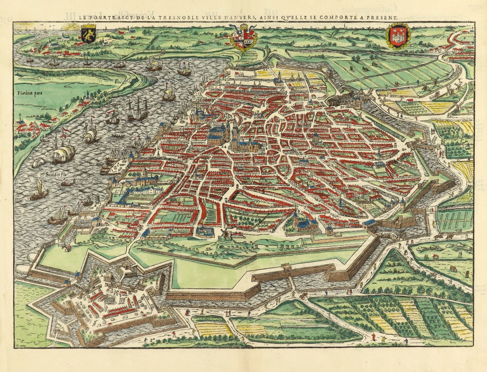 Le Pourtraict de la tres noble ville d'Anvers, ainsi qu'elle se comporte a present.