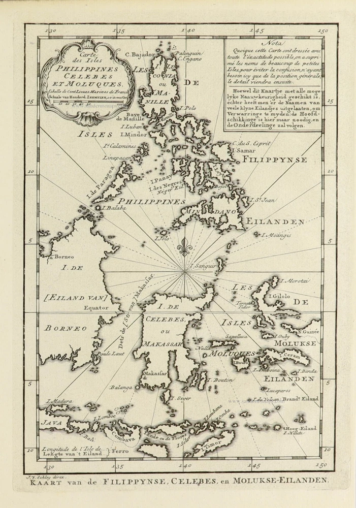 Carte des Isles Philippines Celebes et Moluqes.
