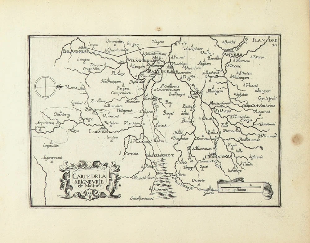 Carte de la Seigneyrie de Malines.