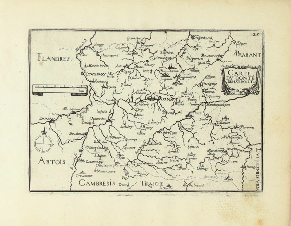 Carte du Conté de Haynault.