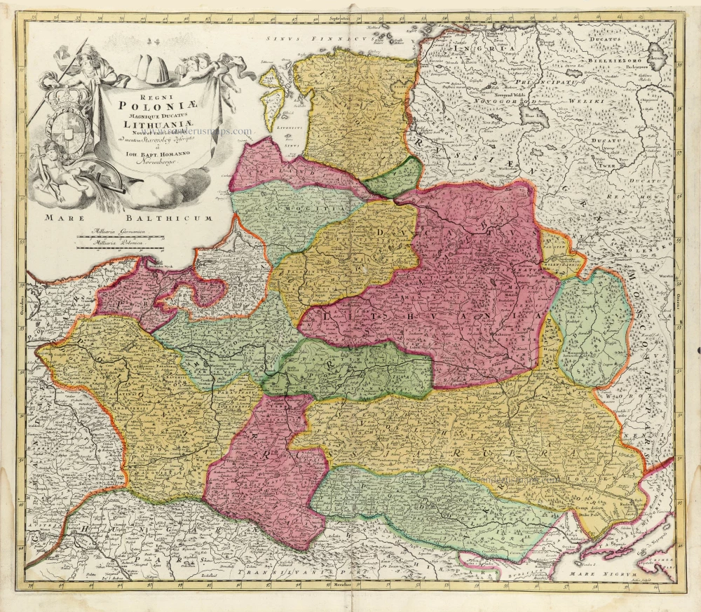 Regni Poloniae Magnique Ducatus Lithuaniae Nova et Exacta Tabula.
