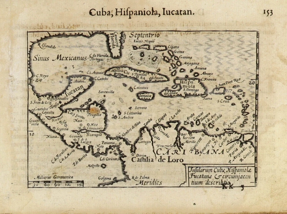 Insularum Cubae, Hispaniolae Jucatanae & circumjacentium describtio.
