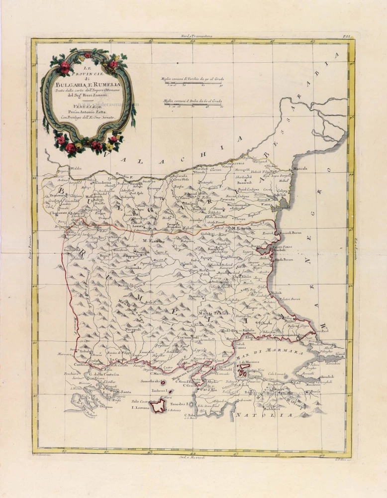 Le Provincie di Bulgaria, e Rumelia.