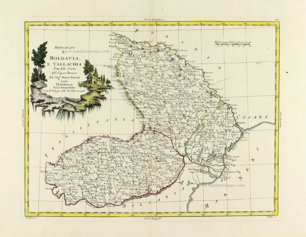 Principati di Moldavia, e Vallachia