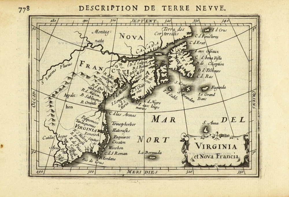 Virginia et Nova Francia.