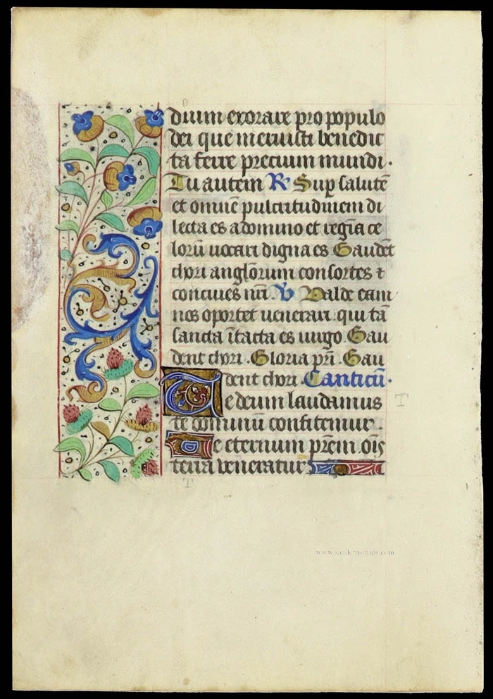 Leaf from a French book of hours