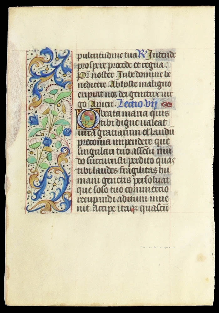 Leaf from a French book of hours