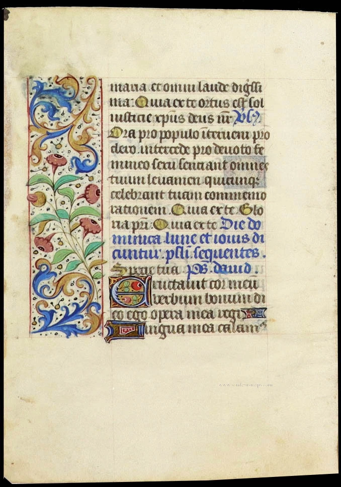 Leaf from a French book of hours