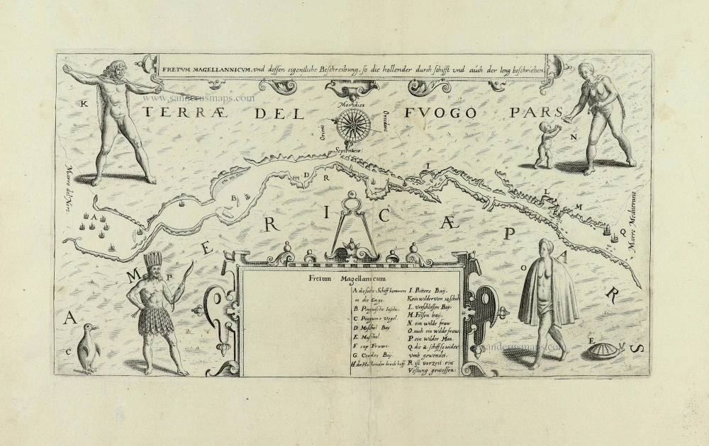 FRETUM MAGELLANNICUM und dessen eigentüche Beschreibung, so die Hollender durchfuhren und auch der lang beschrieben.