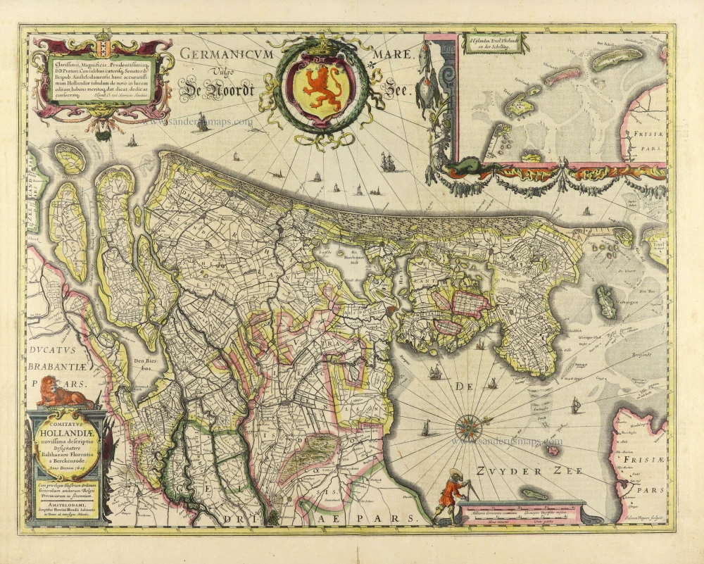 Holland by Henricus Hondius