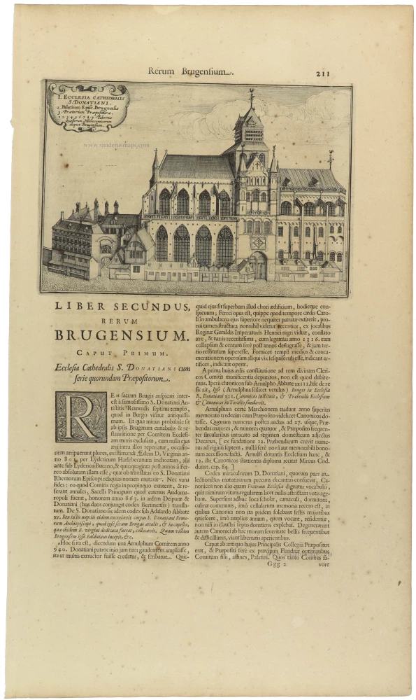 Brugge - <i>St.- Donaaskathedraal</i>, by Antonius Sanderus.