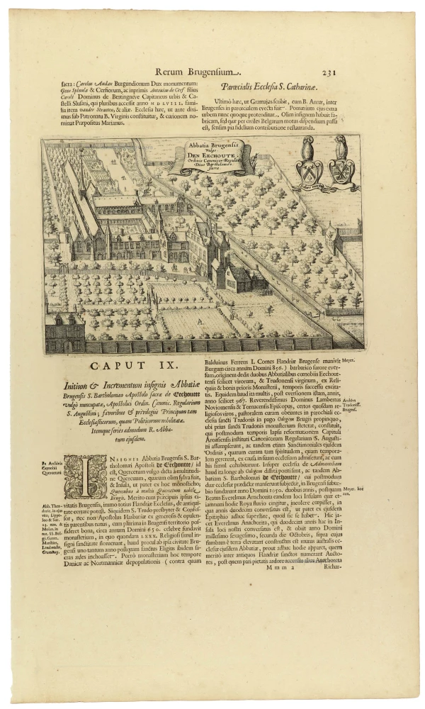 Abbatia Brugensis Vulgo Den Eechoute Ordinis Canonicor Regular Divo Bartholomio Sacra