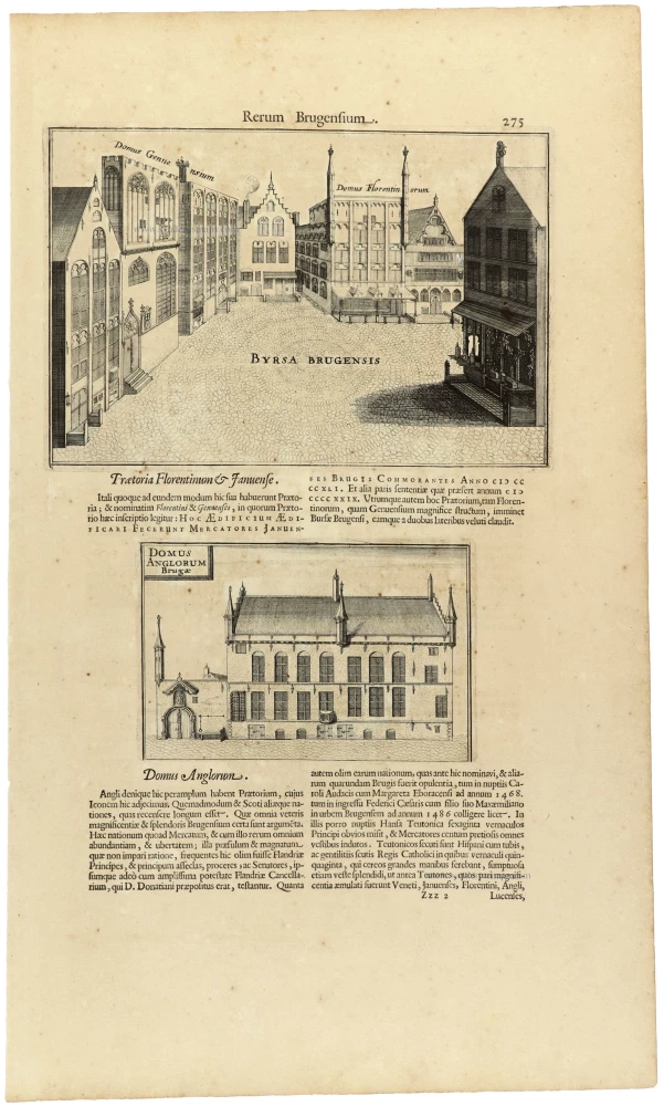 Brugge - Beurs - Huis Engelse kooplieden, door Antonius Sanderus