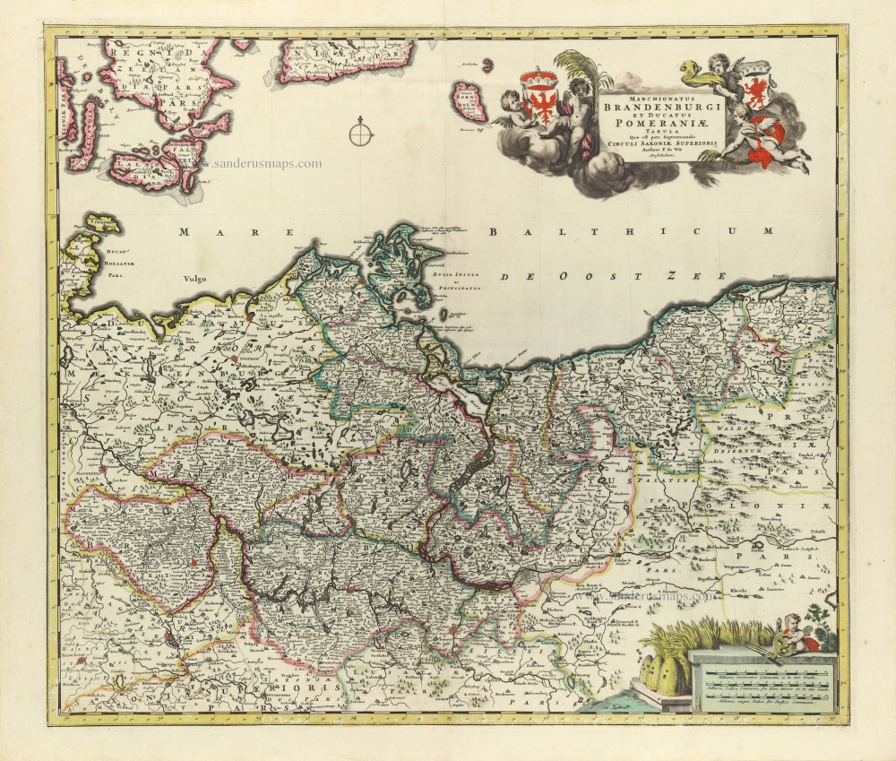 Brandenburg - Pomerania by Frederick de Wit.