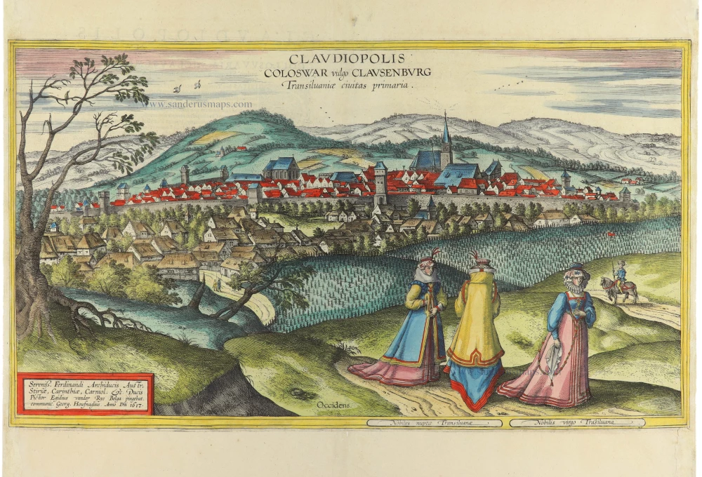 Claudiopolis Coloswar vulgo Clausenburg Transilvaniae civitas primaria.