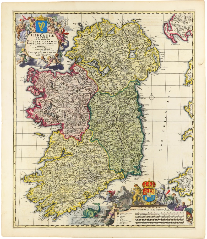 Hiberniae Regnum tam in Praecipuas Ultoniae, Connaciae, Lageniae, et Momoniae 