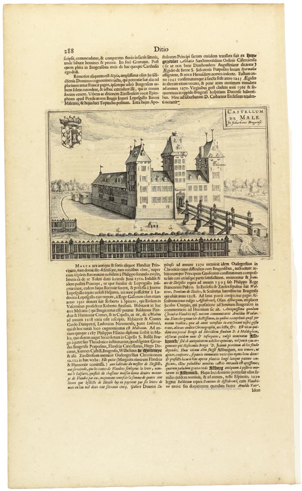 Brugge - St.-Kruis - Kasteel van Male, door Antonius Sanderus