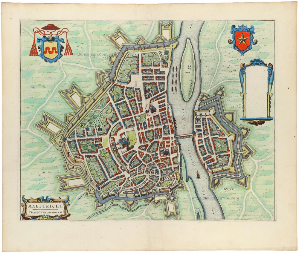 Maastricht by Joan Blaeu.