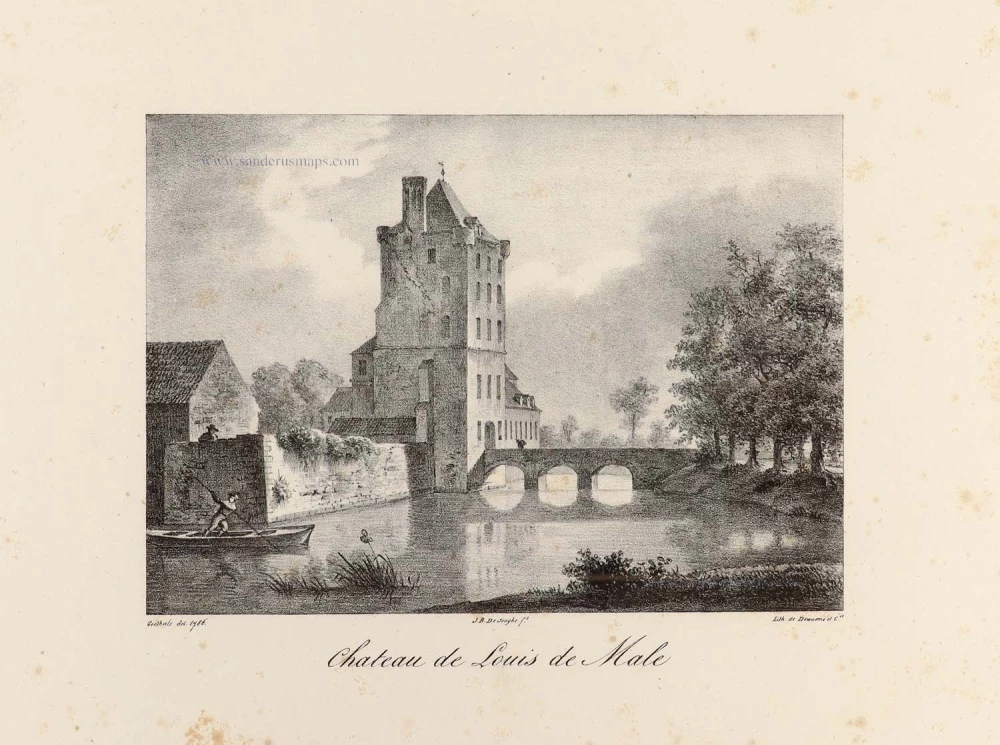 Brugge - St.-Kruis - Kasteel van Male, by Dewasme, after Goethals.
