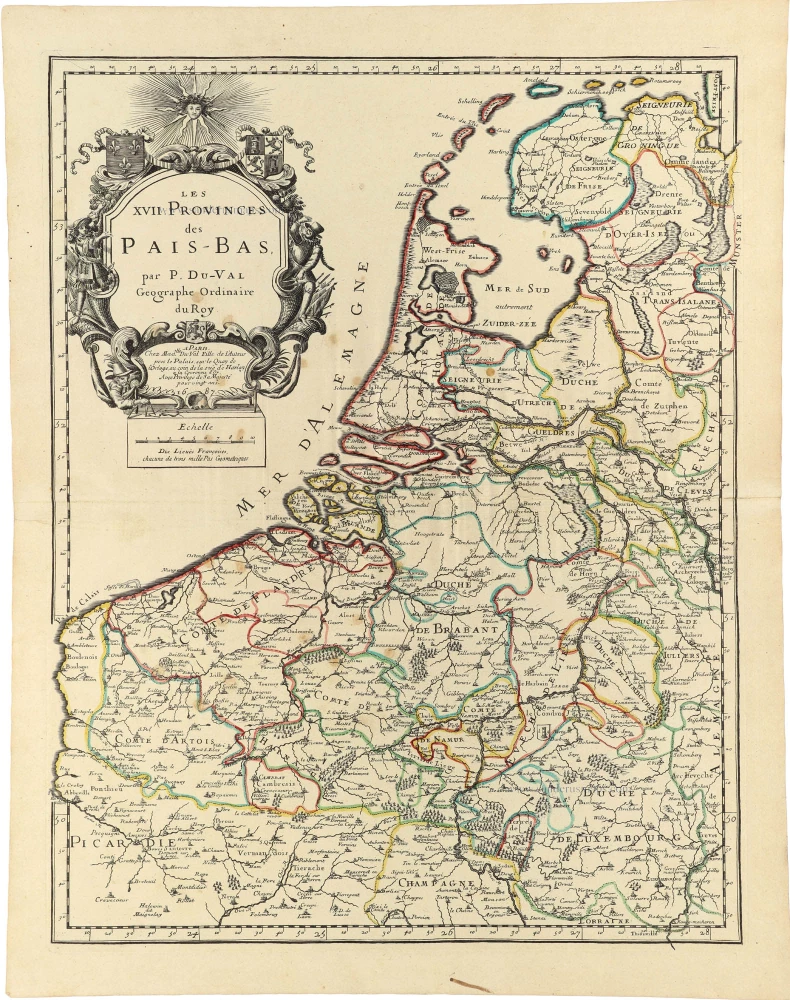 17 Provinces by P. Duval.