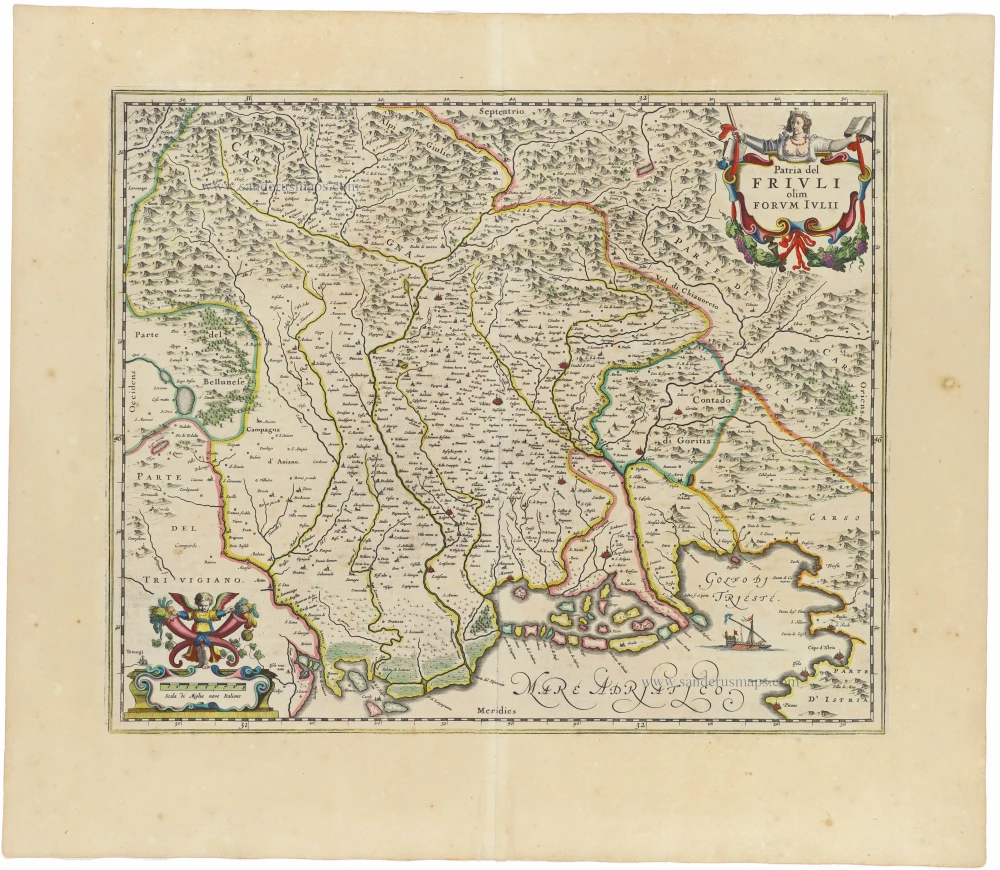 Friuli, by Joan Blaeu
