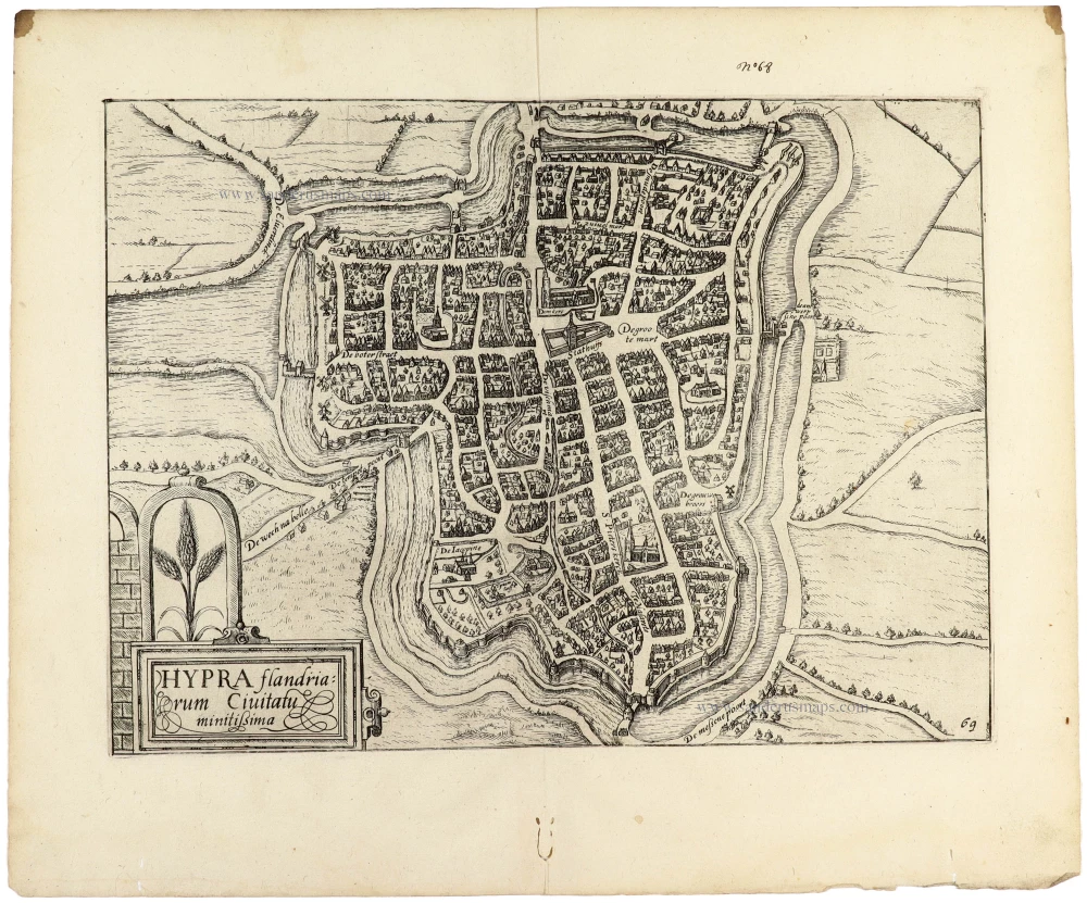 Ieper (Ypres) by Guicciardini Lodovico 